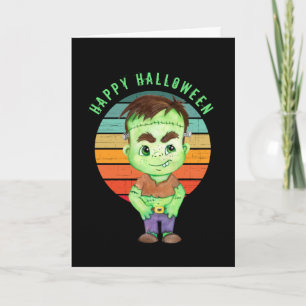 Happy Halloween - frankenstein Card Karte