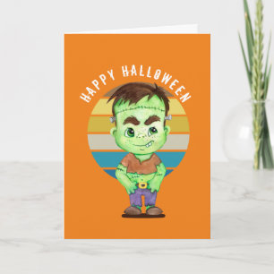 Happy Halloween - frankenstein Card Karte