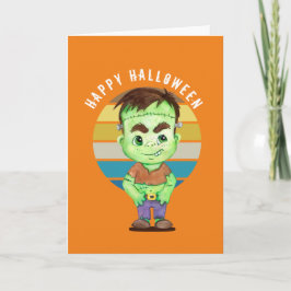 Happy Halloween - frankenstein Card Karte