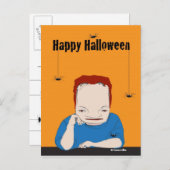 Happy Halloween Frankenstein Postcard Postkarte (Vorne/Hinten)