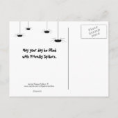 Happy Halloween Frankenstein Postcard Postkarte (Rückseite)