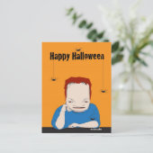 Happy Halloween Frankenstein Postcard Postkarte (Stehend Vorderseite)