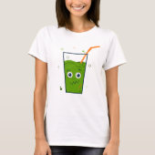Happy Halloween | Frankenstein Straw & Drink T-Shirt (Vorderseite)