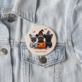 Happy Halloween French Bulldogs Button (Beispiel)