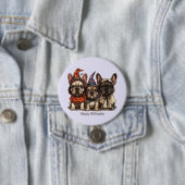 Happy Halloween French Bulldogs Button (Beispiel)