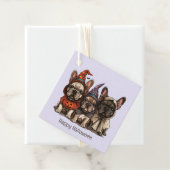 Happy Halloween French Bulldogs Geschenkanhänger (Beispiel)