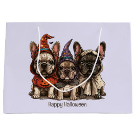 Happy Halloween French Bulldogs Große Geschenktüte