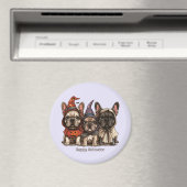 Happy Halloween French Bulldogs Magnet (In Situ (Geschirrspüler))