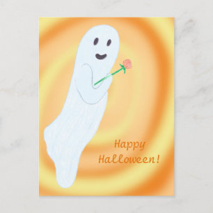 Happy Halloween Friendly Ghost Postkarten