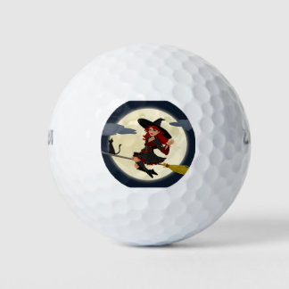 Happy Halloween Friendly Hexe Golf Balls Golfball