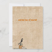 Happy Halloween from Great Pumpkin Teddy Bärenkart Karte (Rückseite)