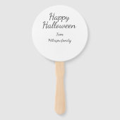 Happy Halloween fügen Familiennamen Kalligraphie m Fächer (Rückseite)