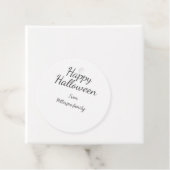 Happy Halloween fügen Familiennamen Kalligraphie m Geschenkanhänger (Beispiel)