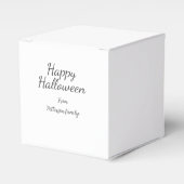 Happy Halloween fügen Familiennamen Kalligraphie m Geschenkschachtel (Vorderseite)