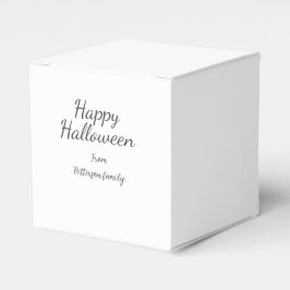 Happy Halloween fügen Familiennamen Kalligraphie m Geschenkschachtel