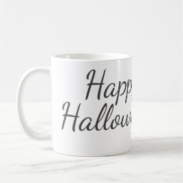 Happy Halloween fügen Familiennamen Kalligraphie m Kaffeetasse