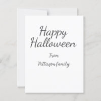 Happy Halloween fügen Familiennamen Kalligraphie m