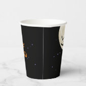 Happy Halloween Full Moon Bats Pappbecher (Rechts)