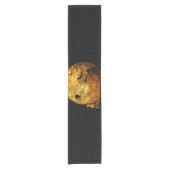 Happy Halloween Full Moon Kurzer Tischläufer (Vorderseite)