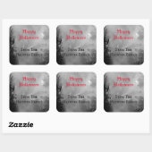 Happy Halloween Full Moon und Raven Custom Sticker (Blatt)