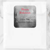 Happy Halloween Full Moon und Raven Custom Sticker (Tasche)