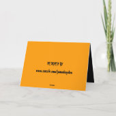 HAPPY HALLOWEEN FULL MOON WEREWOLF-Karte Karte (Rückseite)