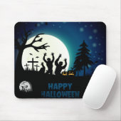 Happy Halloween Fullmoon Mousepad (Mit Mouse)