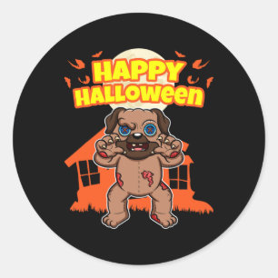 Happy Halloween Funny Beängstigend Hallow's Eve Pa Runder Aufkleber
