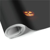 Happy Halloween Funny Beängstigend Orange Pumpkin Geschenkpapier (Rolleneckpunkt)