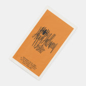 Happy Halloween Funny Beängstigend Spider Cobweb Serviette (Ecke)