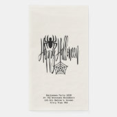 Happy Halloween Funny Beängstigend Spider Cobweb Serviette (Vorderseite)