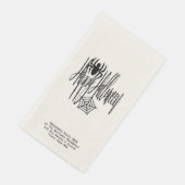 Happy Halloween Funny Beängstigend Spider Cobweb Serviette (Ecke)