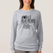 Happy Halloween Funny Beängstigend Spider Cobweb T-Shirt (Vorderseite)