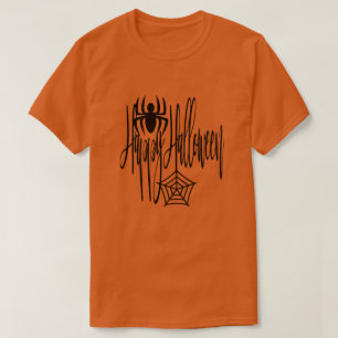 Happy Halloween Funny Beängstigend Spider Cobweb T-Shirt