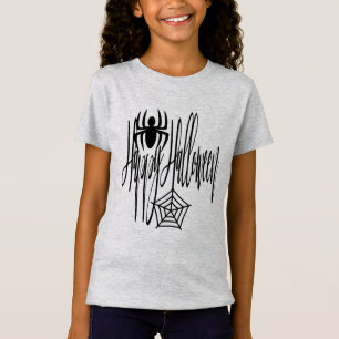Happy Halloween Funny Beängstigend Spider Cobweb T-Shirt