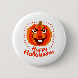 Happy Halloween 🎃 Funny Beängstigend Spooky Pumpk Button