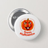 Happy Halloween 🎃 Funny Beängstigend Spooky Pumpk Button (Vorne & Hinten)