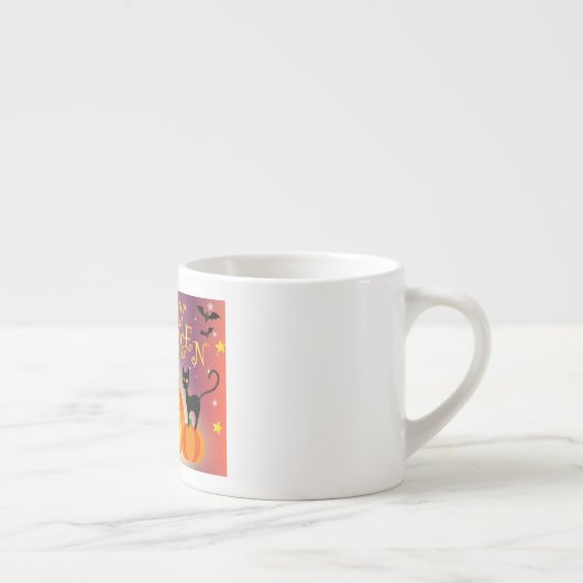 Happy Halloween Funny Bright Pumpkins Party Espressotasse (Rechts)