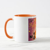 Happy Halloween Funny Bright Pumpkins Party Tasse (Links)