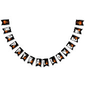 HAPPY HALLOWEEN FUNNY CAT PUMPKIN WIMPELKETTE (Alle)