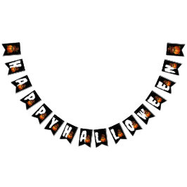 HAPPY HALLOWEEN FUNNY CAT PUMPKIN WIMPELKETTE