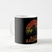 Happy Halloween Funny Creepy Character Kaffeetasse (Vorderseite Links)