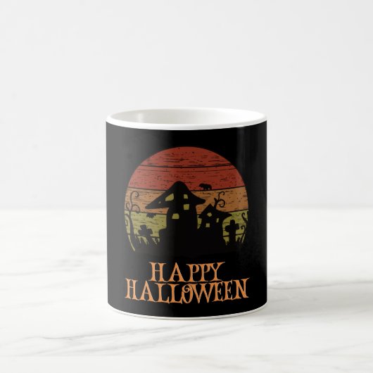 Happy Halloween Funny Creepy Character Kaffeetasse (Mittel)