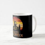Happy Halloween Funny Creepy Character Kaffeetasse (VorderseiteRechts)