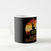 Happy Halloween Funny Creepy Character Kaffeetasse (Vorderseite Links)