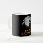 Happy Halloween Funny Creepy Character Kaffeetasse (Vorderseite Links)