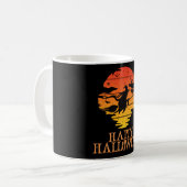 Happy Halloween Funny Creepy Character Kaffeetasse (Vorderseite Links)