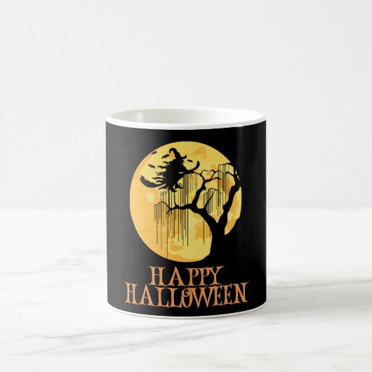 Happy Halloween Funny Creepy Character Kaffeetasse (Mittel)