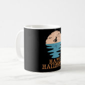 Happy Halloween Funny Creepy Character Kaffeetasse (Vorderseite Links)