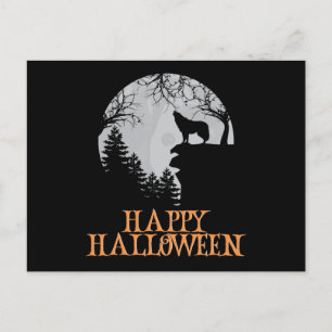 Happy Halloween Funny Creepy Character Postkarte